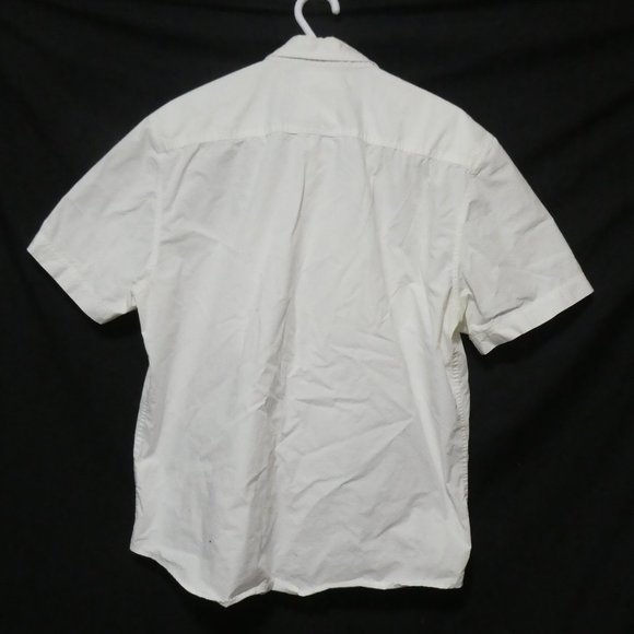 CALVIN KLEIN JEANS | xl extra large | White Short Sleeve Casual Shirt | GUC - Picture 2 of 15